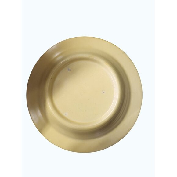 Metlox 9" Yellow Swirl Serving Bowl, Poppy Trail. Vernon Matte Yorkshire - Picture 5 of 5